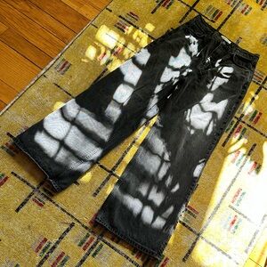 Reformation Cary High Rise Slouchy Wide Leg Jeans in Summit Wash